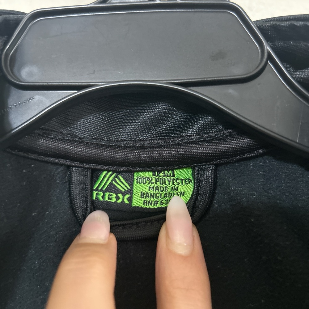 RBX Kids Black and White Track Jacket - Picture 2 of 7